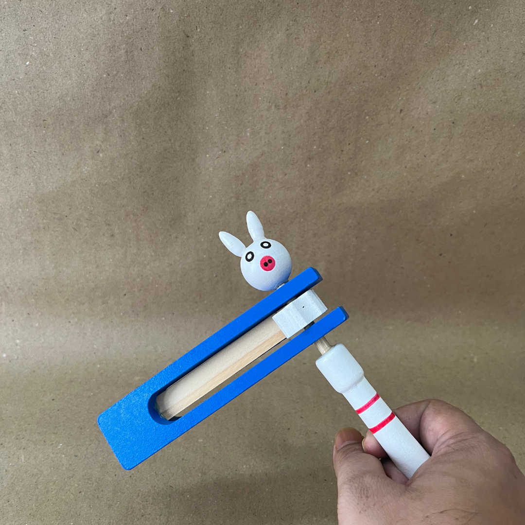 L-Shape Wooden Rattle Toy for Babies – Handcrafted, Eco-Friendly & Safe