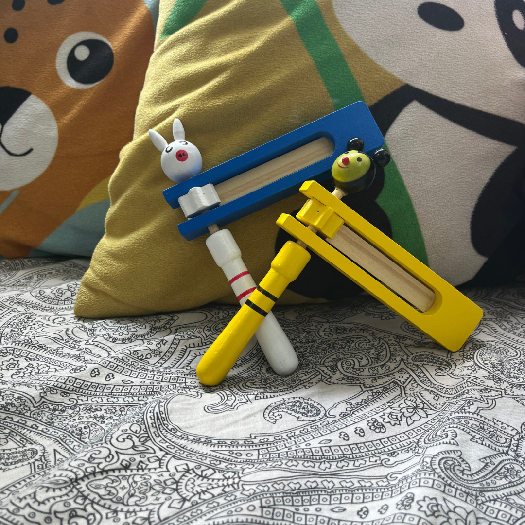 L-Shape Wooden Rattle Toy for Babies – Handcrafted, Eco-Friendly & Safe