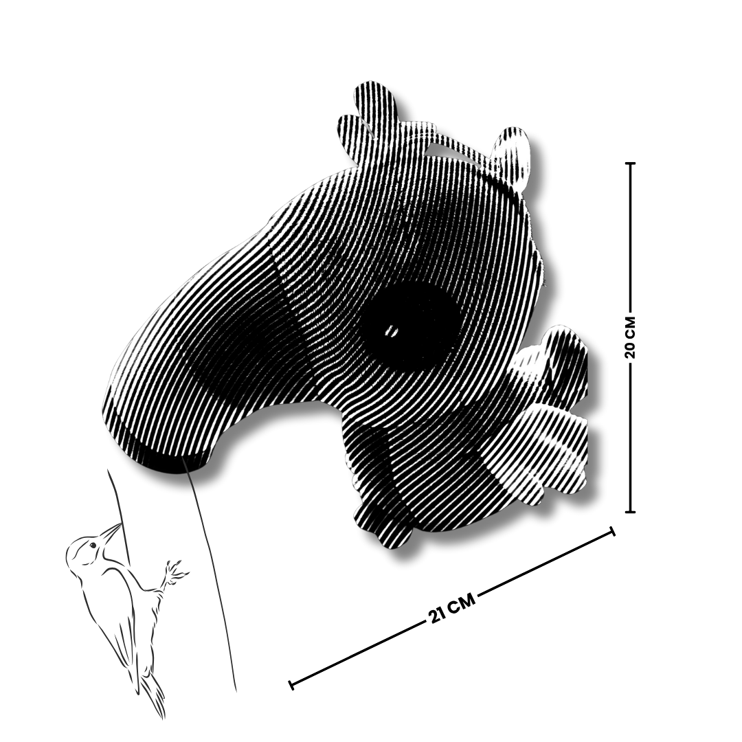 RREBA TapTap Tweetoo – Woodpecker Plush Soft Toy | 21 cm | Multicolour | Ultra-Soft & Safe for All Ages