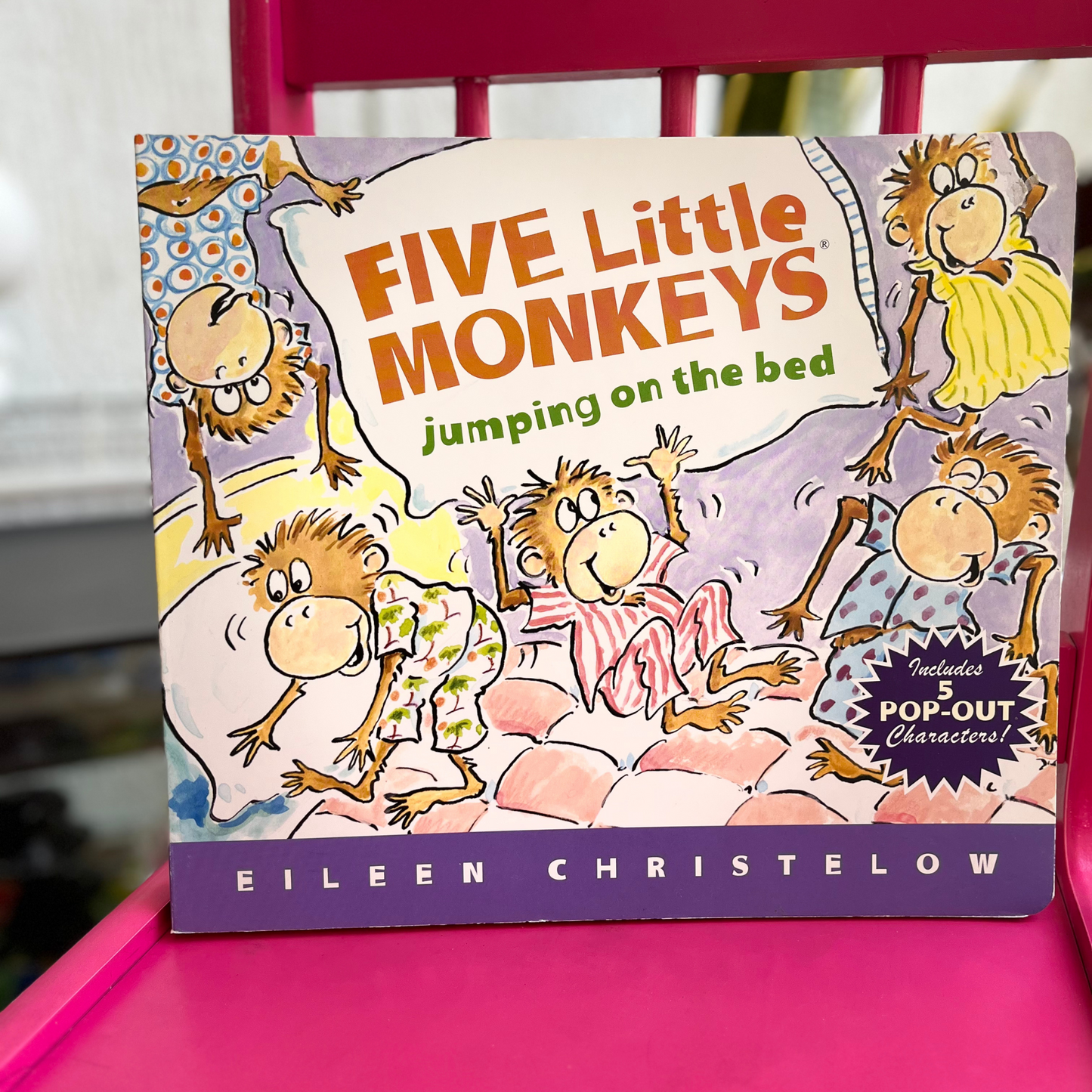 Five Little Monkeys - Storybook with 5 pop-out characters| Fun & Interactive Reading for Kids