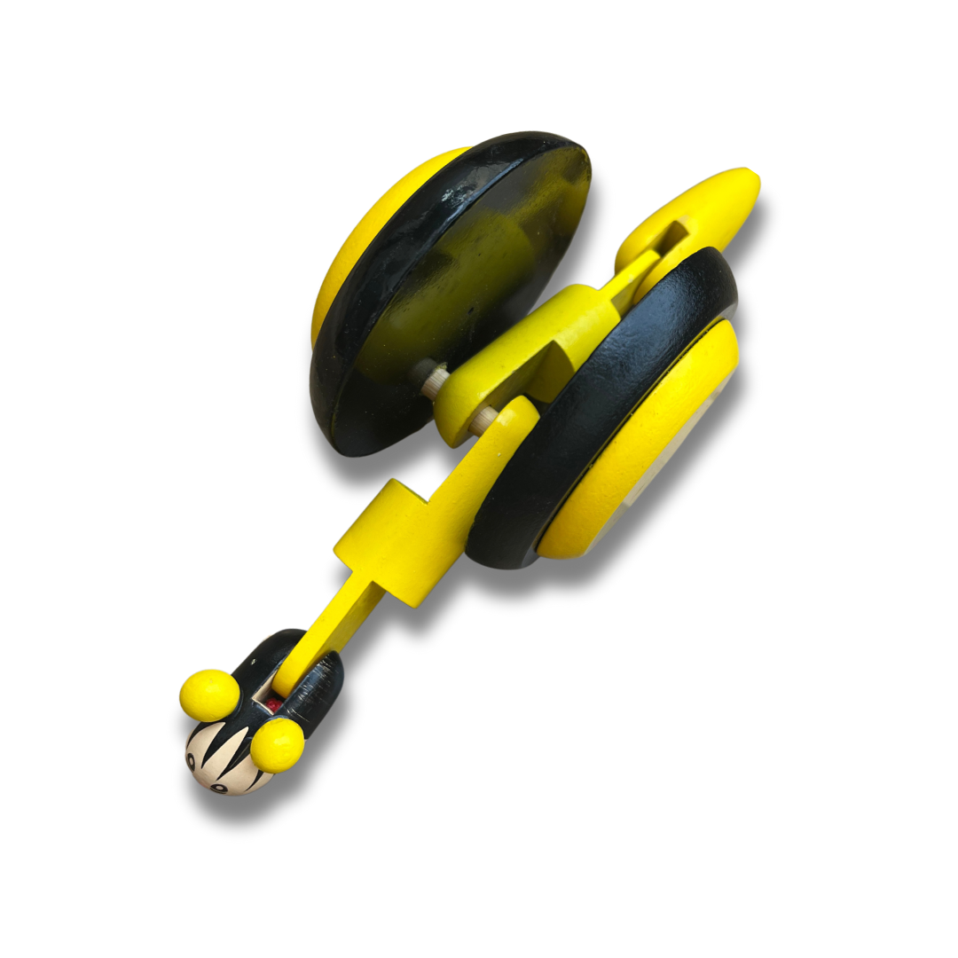 Yellow Snail - Wooden Pull Along Toy with Wheels – Fun & Engaging Toy for Kids (1-3 Years)