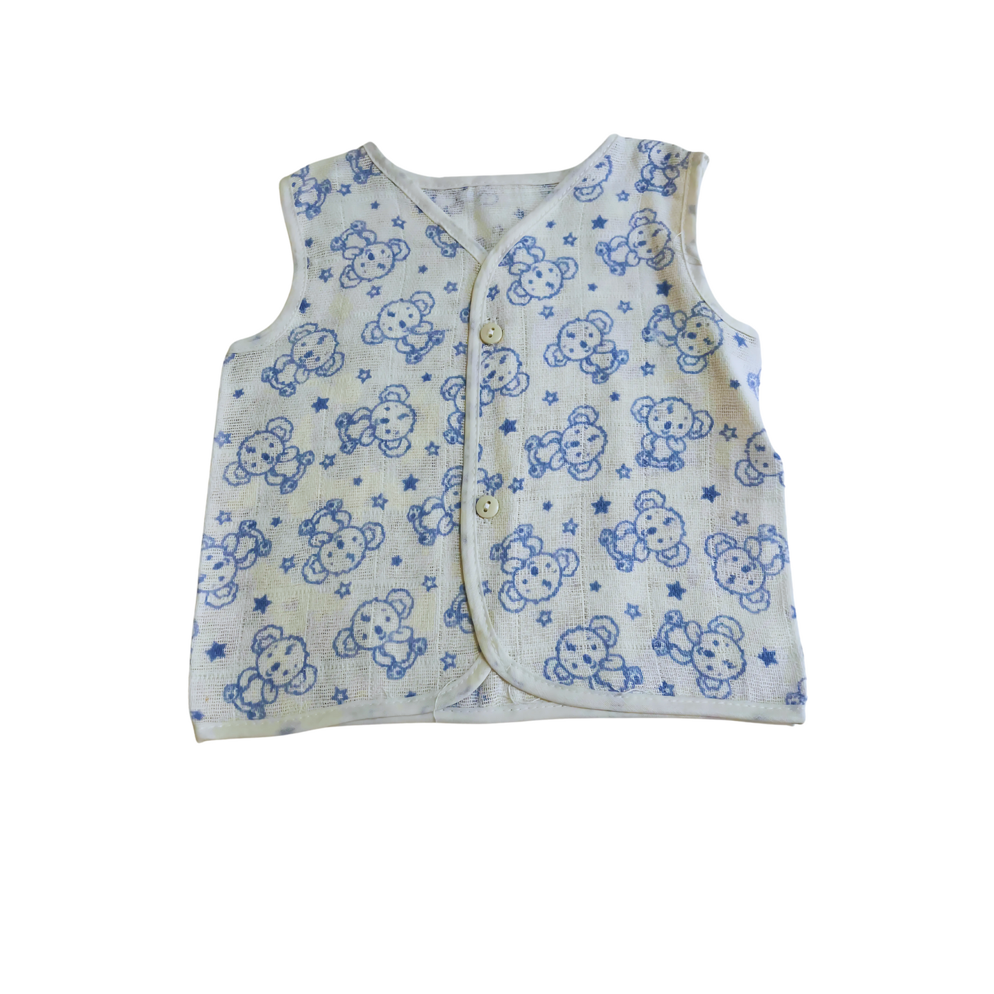 Newborn Jhabla (Set of 3) | 0-3 Months | Soft & Breathable Cotton | Unisex Baby Vest