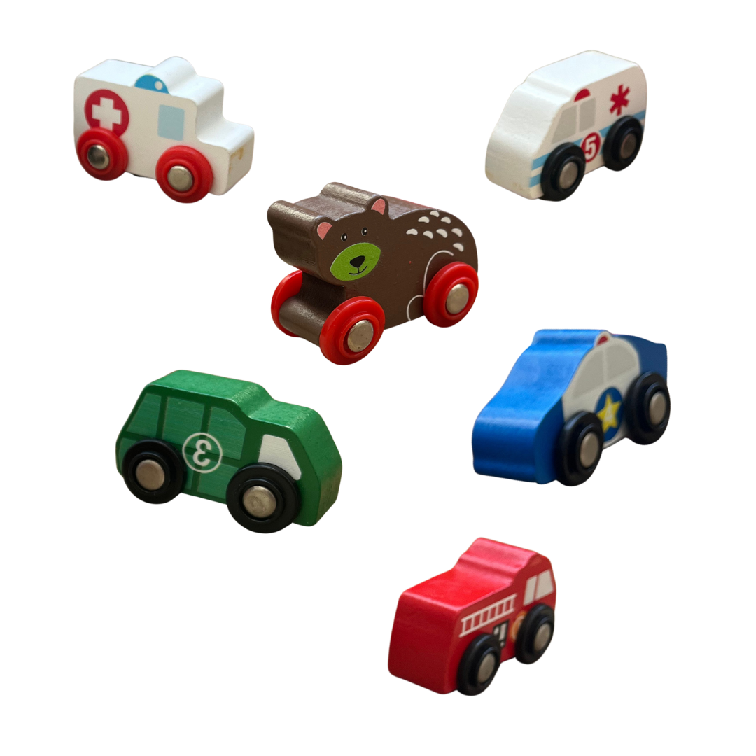 Wooden Mini Cars – Handcrafted Toy Vehicles for Kids (0-3 Years) | Set of 2 cars