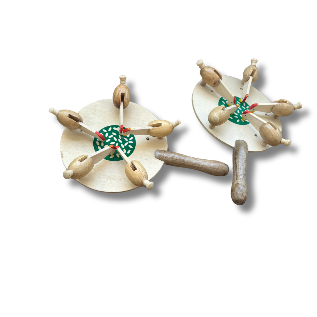 Pecking 5-Chickens together/Poultry feeding time – Wooden Montessori Toy for Toddlers