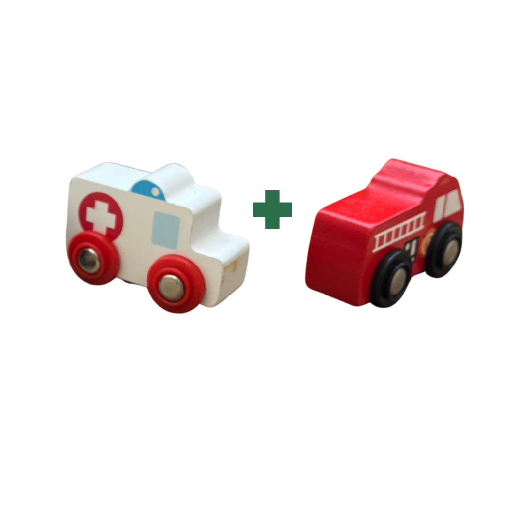 Wooden Mini Cars – Handcrafted Toy Vehicles for Kids (0-3 Years) | Set of 2 cars
