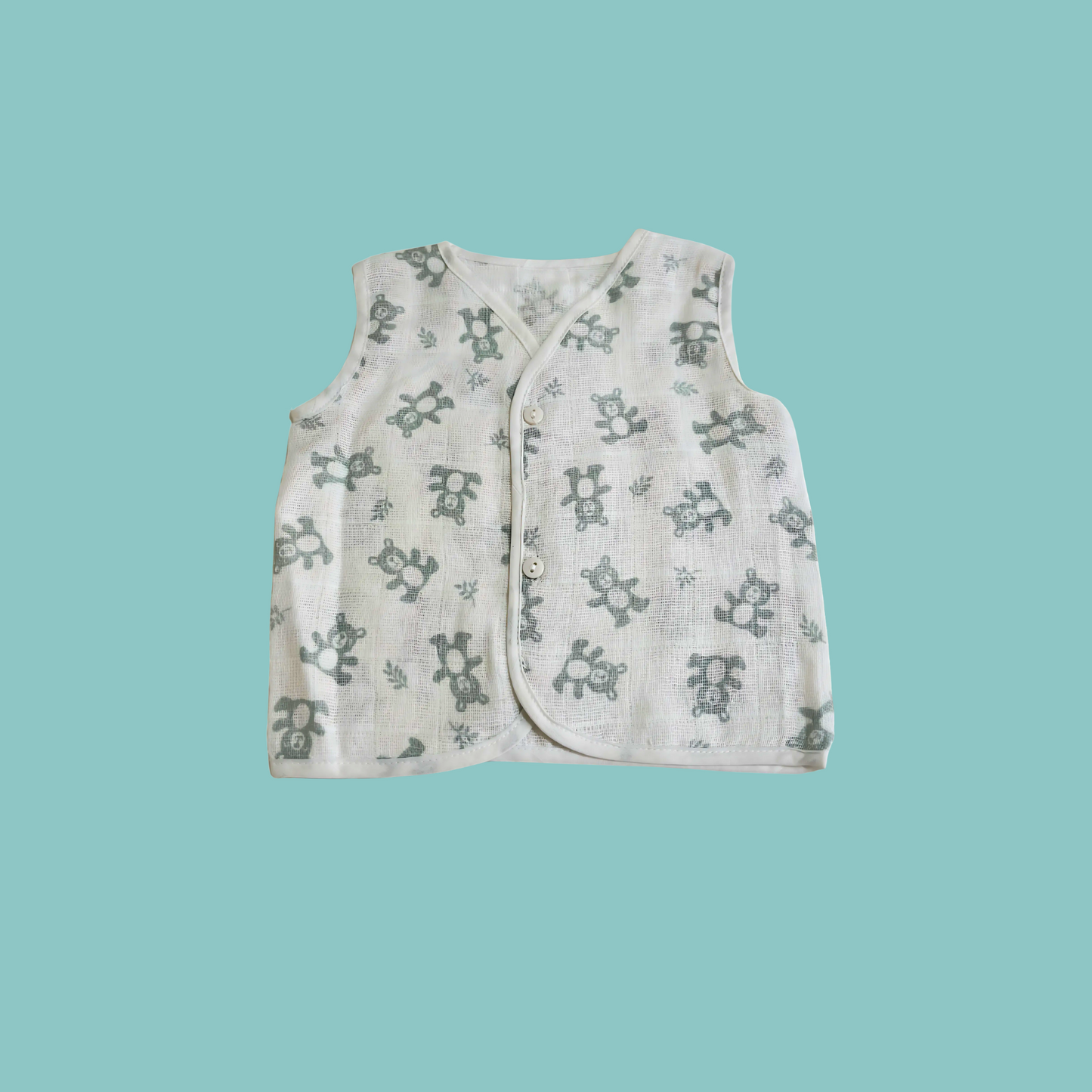 Newborn Jhabla (Set of 3) | 0-3 Months | Soft & Breathable Cotton | Unisex Baby Vest