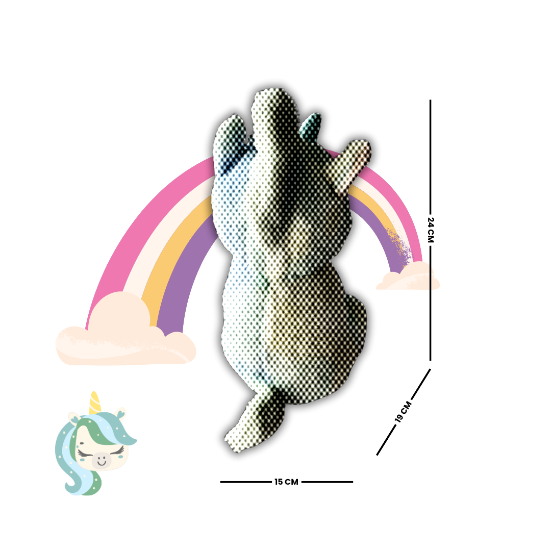 Miss Unicornella – Plush Unicorn Soft Toy | 24 x 15 cm | Pastel Blue & Green | Ultra-Soft & Magical