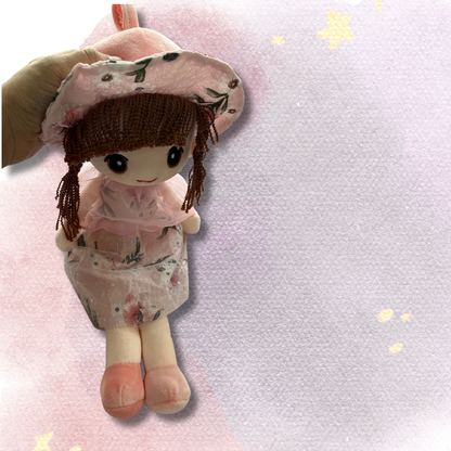 Miss Indu – 46 cm Soft Stuffed Girl Doll | Floral Print Dress | Super Soft, Washable & 100% Safe for Kids