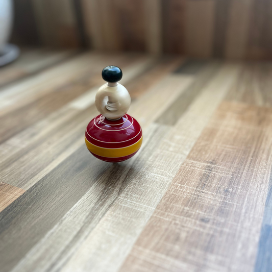 Wooden Spinning Top – Classic Handcrafted Toy for Kids & Adults | 1 piece