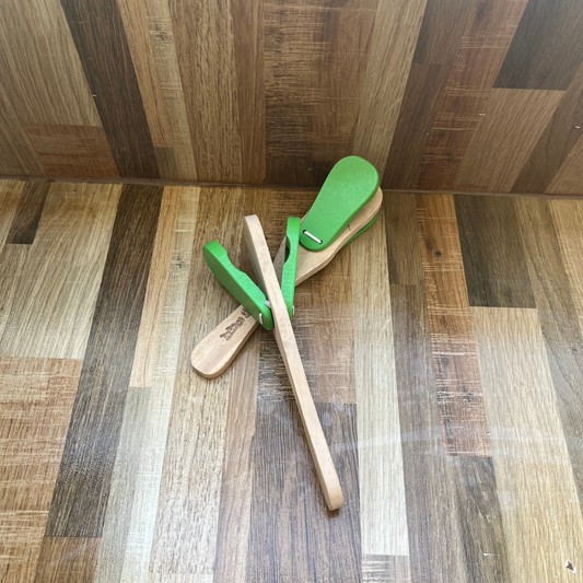 Wooden Flip Flap Rattle – Engaging Sensory Toy for Babies (0-24 Months)