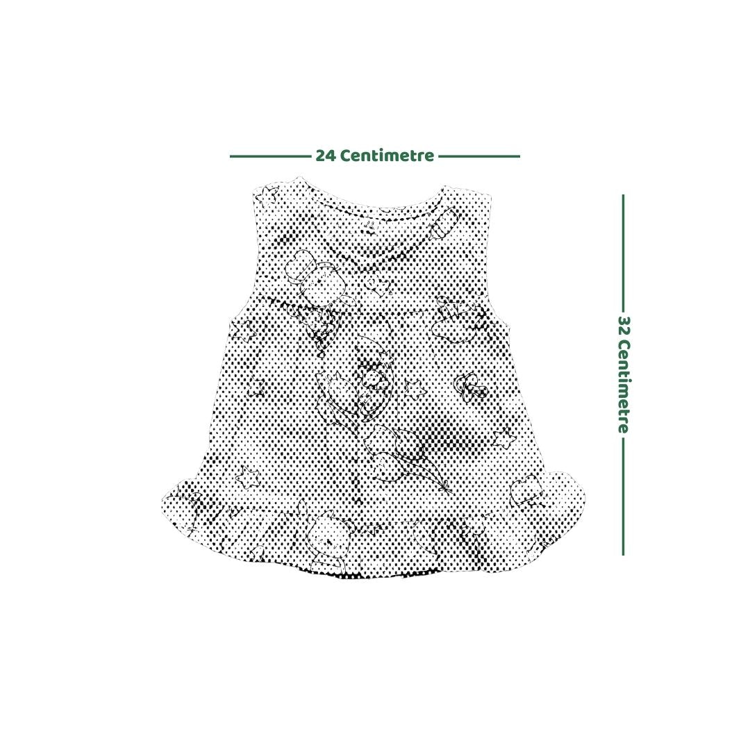 Muslin Frock/Jhabla for Baby Girls | 0-6 Months | Soft & Breathable | Multi-Color | Newborn Baby Dress