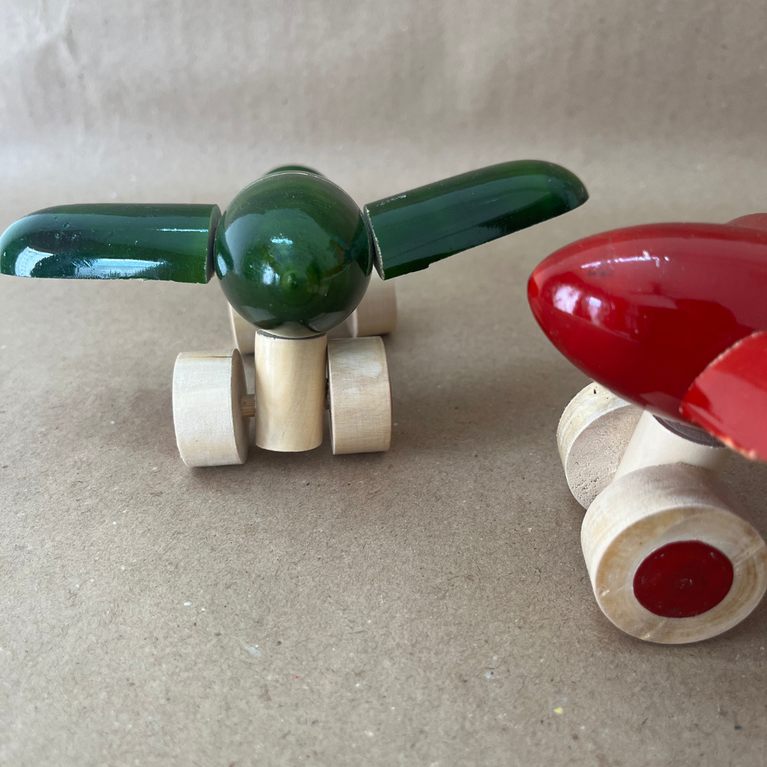 Airplane - Wooden Toy and Showpiece in Vehicle Category – Eco-Friendly Lakdi Handmade Vehicle – Kids Play Toy & Decorative Gift