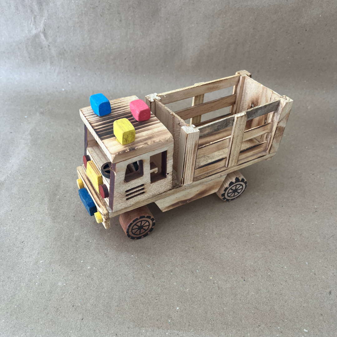 Water Tanker - Wooden Toy and Showpiece in Vehicle Category – Eco-Friendly Lakdi Handmade Vehicle – Kids Play Toy & Decorative Gift