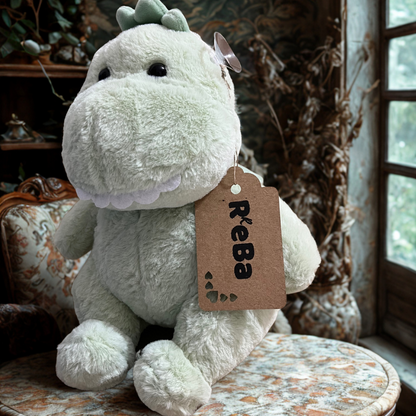 Flying Dino Soft Toy – Green Plush Dinosaur with Wings | Medium Size (24x22x22 cm)