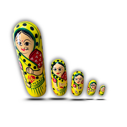 Wooden Showpiece / Toy – Traditional Dadi Box Set, Handcrafted Wooden Storage Box Toy for Kids & Home Decor