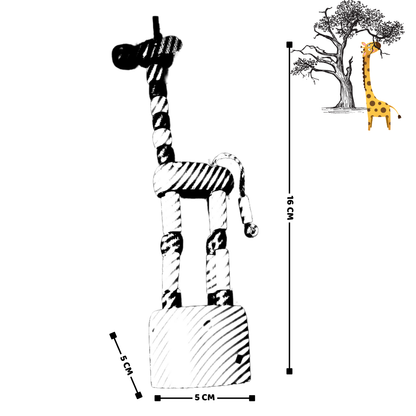 Classic Wooden String Toy Duo – Giraffe Puppet & Yo-Yo Set | Random Colours | Gift Set Best for Return Gifts on Birthday