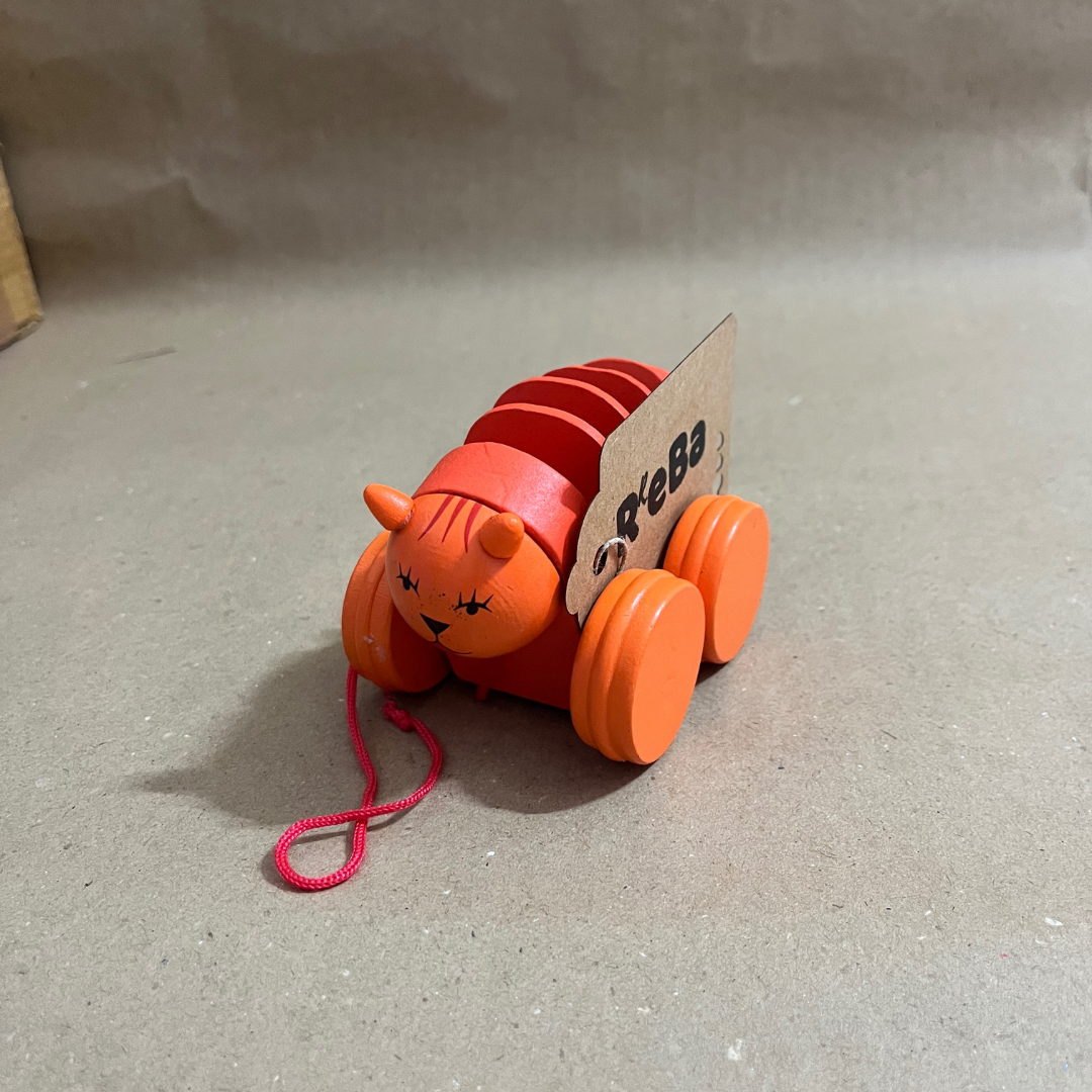 Wooden Pull Along Caterpillar Toy | Educational & Imaginative Play for Kids | Eco-Friendly, Handmade Toy with Wheels
