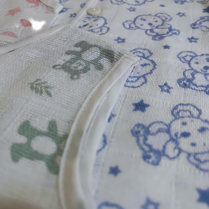 Newborn Muslin Essentials Gift Set (0–3 Months) – Jhablas, Cap, Mittens & Socks (Set of 5)