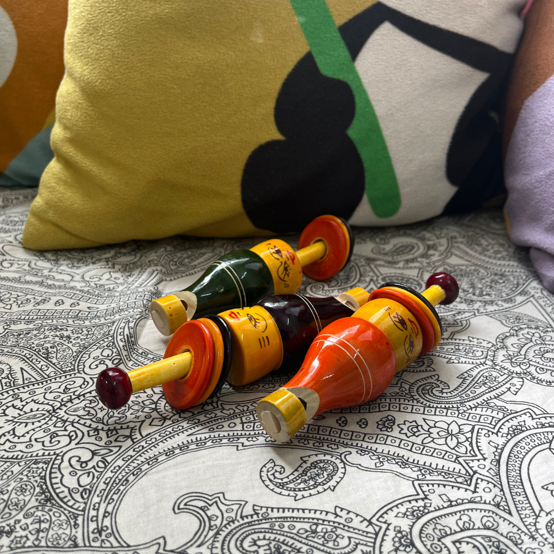 Cute Coloured Wooden Whistle Toy for Kids – Handcrafted, Eco-Friendly & Safe