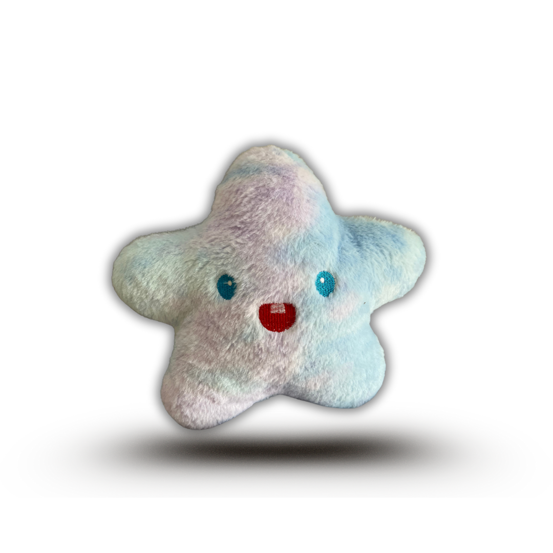 Miss Star – Star Shaped Plush Toy | 25 x 25 cm | Rainbow Pastel Colours | Ultra-Soft Gift for Kids