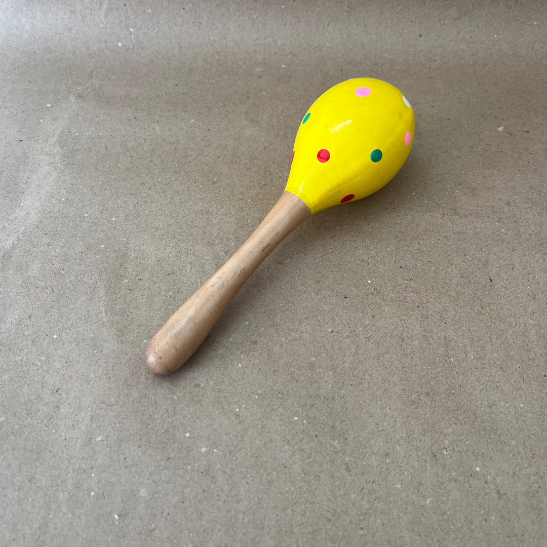Lollypop Shape Wooden Rattle Toy for Babies – Handcrafted, Eco-Friendly & Safe