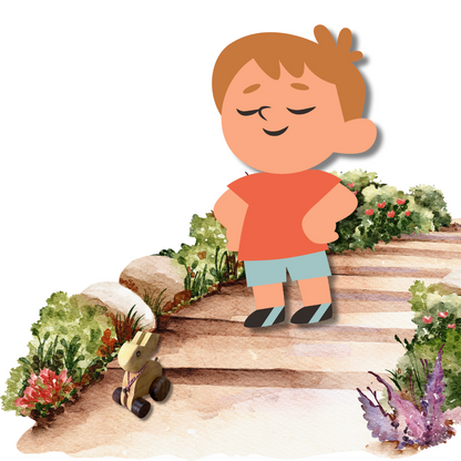 Wooden Pull Along Rabbit Toy | 15 cm | Educational Play Toy with Wheels | Eco-Friendly & Handcrafted for Toddlers